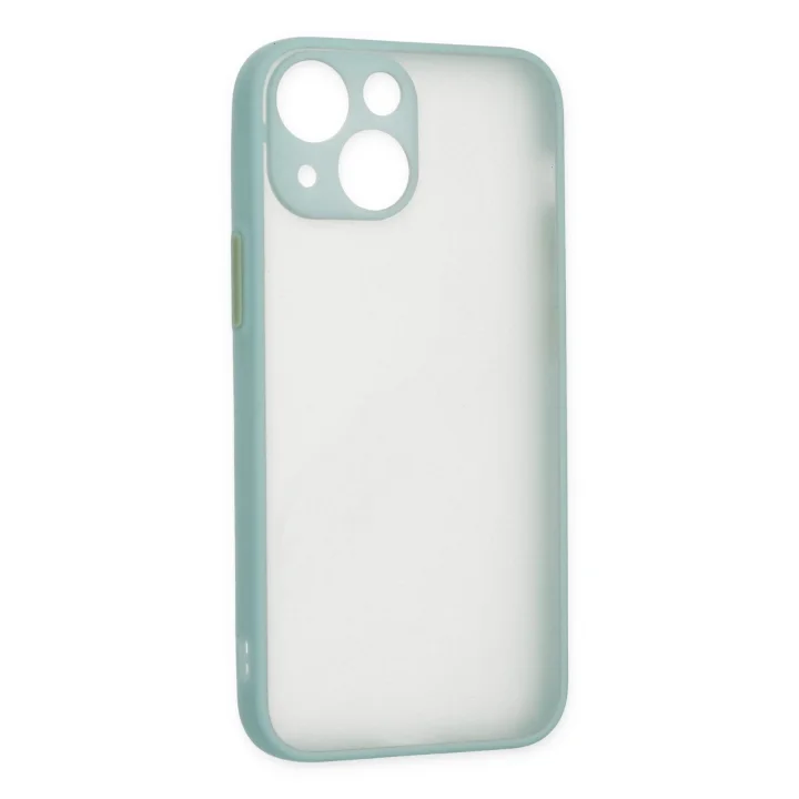 Mey İthalat®  iPhone 15 Plus Kılıf Montreal Silikon Kapak - Açık Yeşil