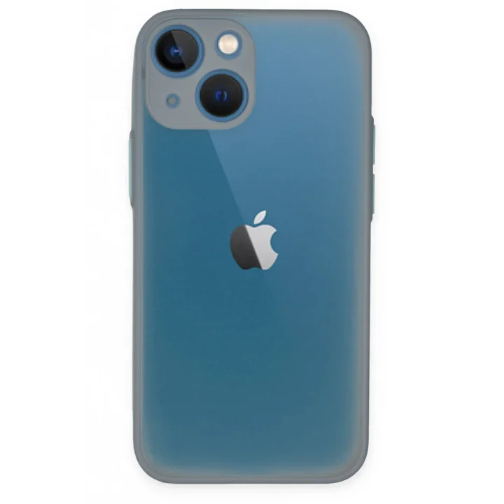 Mey İthalat®  iPhone 15 Plus Kılıf Montreal Silikon Kapak - Gri