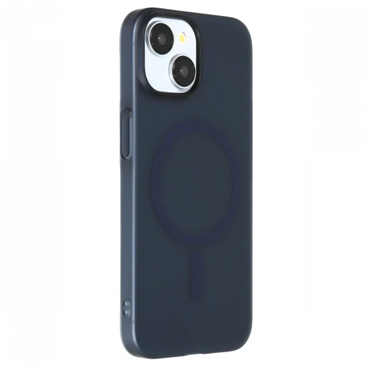 Mey İthalat®  iPhone 15 Plus Tuna PC Slim Magsafe Kapak - Lacivert