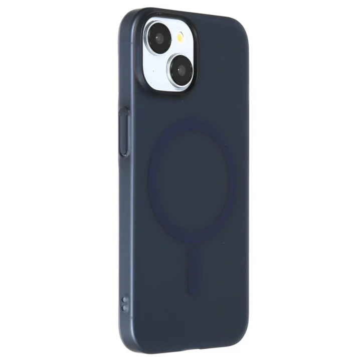 Mey İthalat®  iPhone 15 Plus Tuna PC Slim Magsafe Kapak - Lacivert