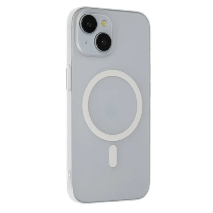 Mey İthalat®  iPhone 15 Plus Tuna PC Slim Magsafe Kapak - Şeffaf