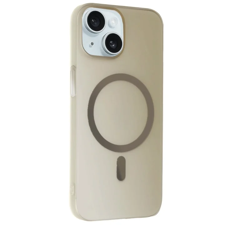 Mey İthalat®  iPhone 15 Plus Tuna PC Slim Magsafe Kapak - Titan Gri