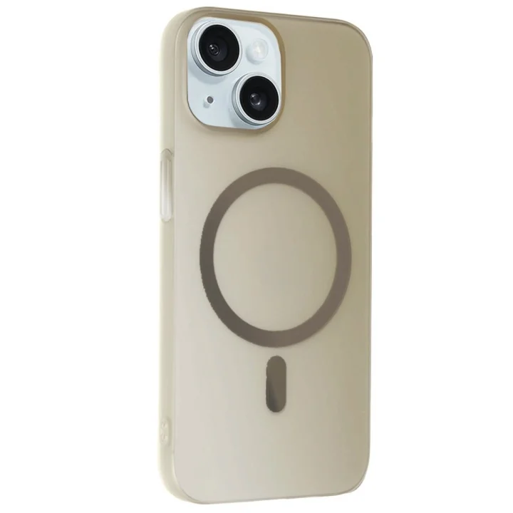 Mey İthalat®  iPhone 15 Plus Tuna PC Slim Magsafe Kapak - Titan Gri