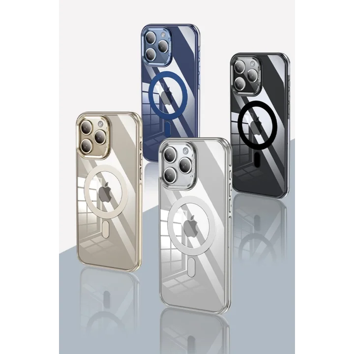 Mey İthalat®  iPhone 15 Pro Drop Magsafe Kapak - Lacivert