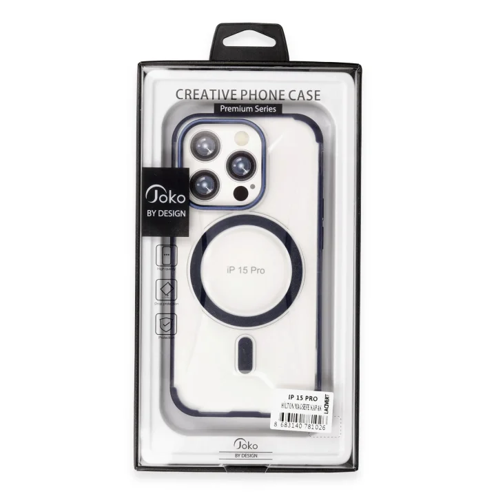 Mey İthalat®   iPhone 15 Pro Hilton Magsafe Kapak - Titan Gri