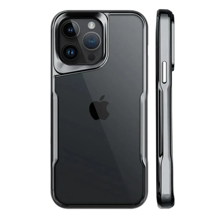 Mey İthalat®   iPhone 15 Pro Kılıf Boyi Silikon Kapak - Titan Gri