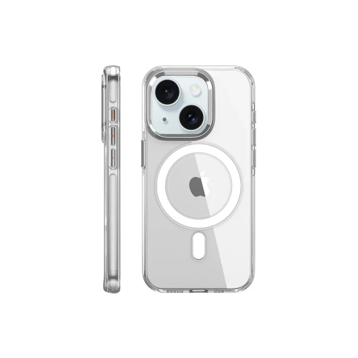 Mey İthalat®  iPhone 15 Pro Kılıf Crystal Magsafe Kapak - Şeffaf
