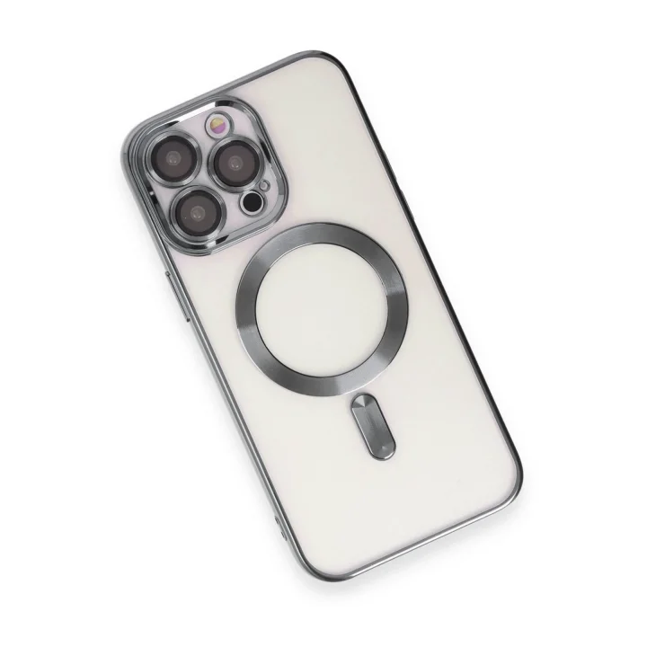 Mey İthalat®  iPhone 15 Pro Kılıf Kross Magneticsafe Kapak - Titan Gri