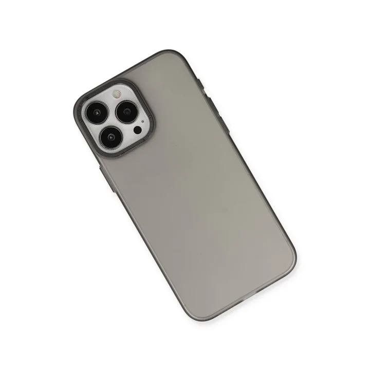 Mey İthalat®  iPhone 15 Pro Kılıf Modos Metal Kapak - Siyah