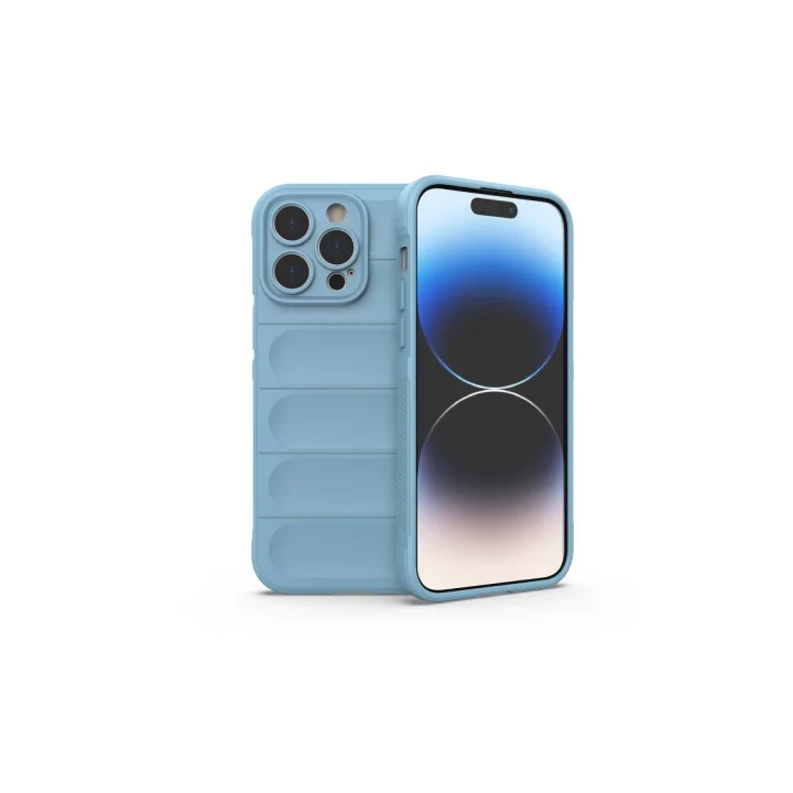 Mey İthalat®  iPhone 15 Pro Kılıf Optimum Silikon - Sky Blue