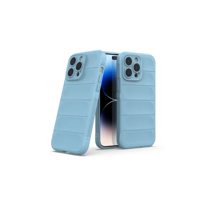 Mey İthalat®  iPhone 15 Pro Kılıf Optimum Silikon - Sky Blue