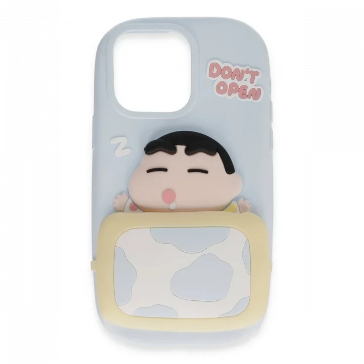 Mey İthalat®  iPhone 15 Pro Kılıf Poky Karakter Silikon Kapak - Desen 3