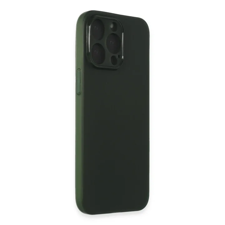 Mey İthalat®  iPhone 15 Pro Kılıf Puma Silikon - Yeşil