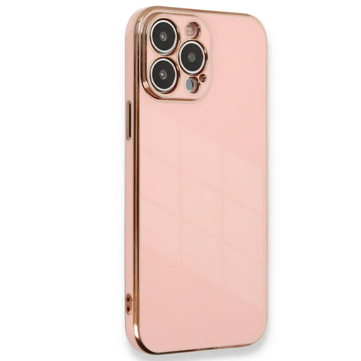 Mey İthalat®  iPhone 15 Pro Kılıf Volet Silikon - Pembe