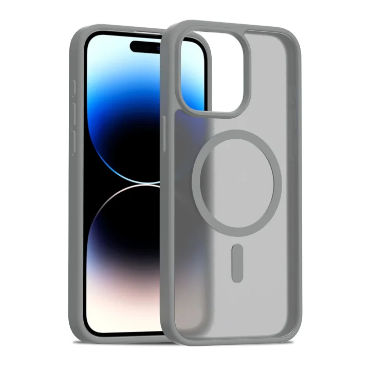 Mey İthalat®  iPhone 15 Pro Max Jota Magsafe Kapak - Titan Gri