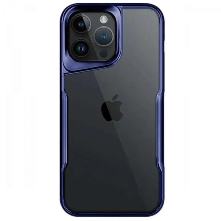 Mey İthalat®   iPhone 15 Pro Max Kılıf Boyi Silikon Kapak - Lacivert