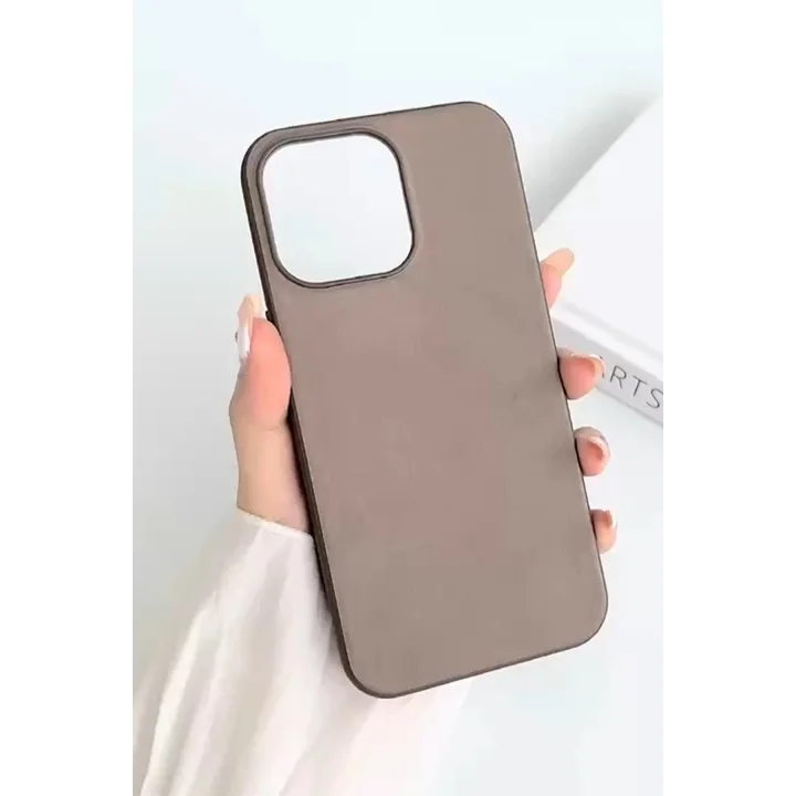 Mey İthalat®  iPhone 15 Pro Max Kılıf Karen Magsafe Kapak - Kahverengi