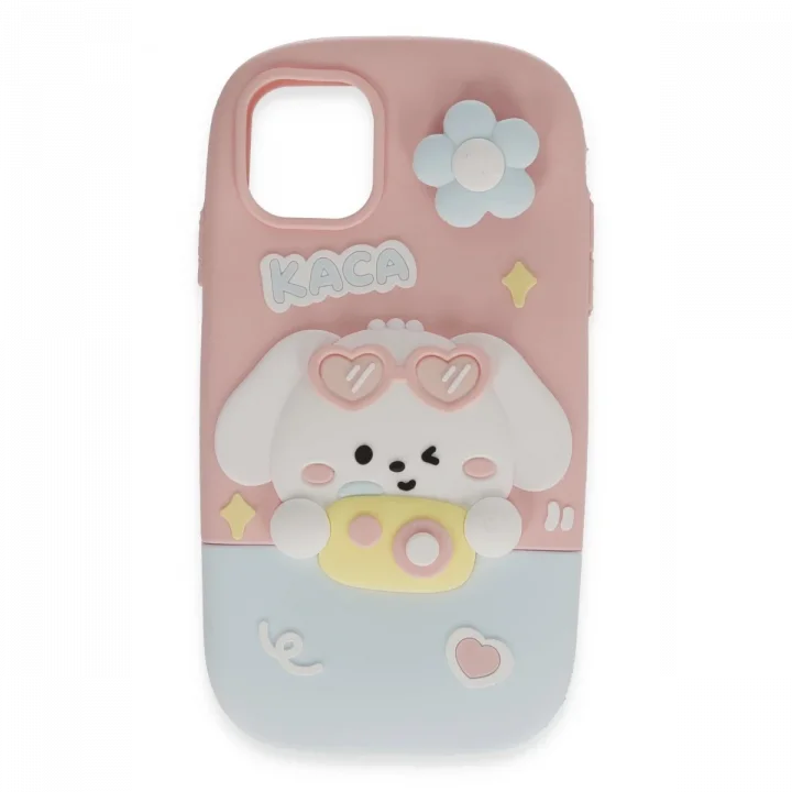 Mey İthalat®   iPhone 15 Pro Max Kılıf Poky Karakter Silikon Kapak - Desen 13