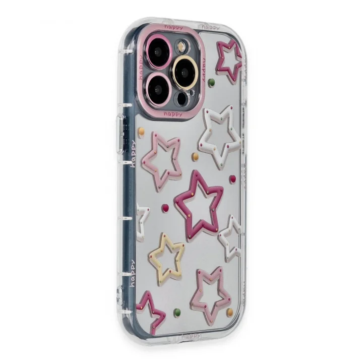 Mey İthalat®   iPhone 15 Pro Max Kılıf Reflexion Desenli Kapak - Desen 3