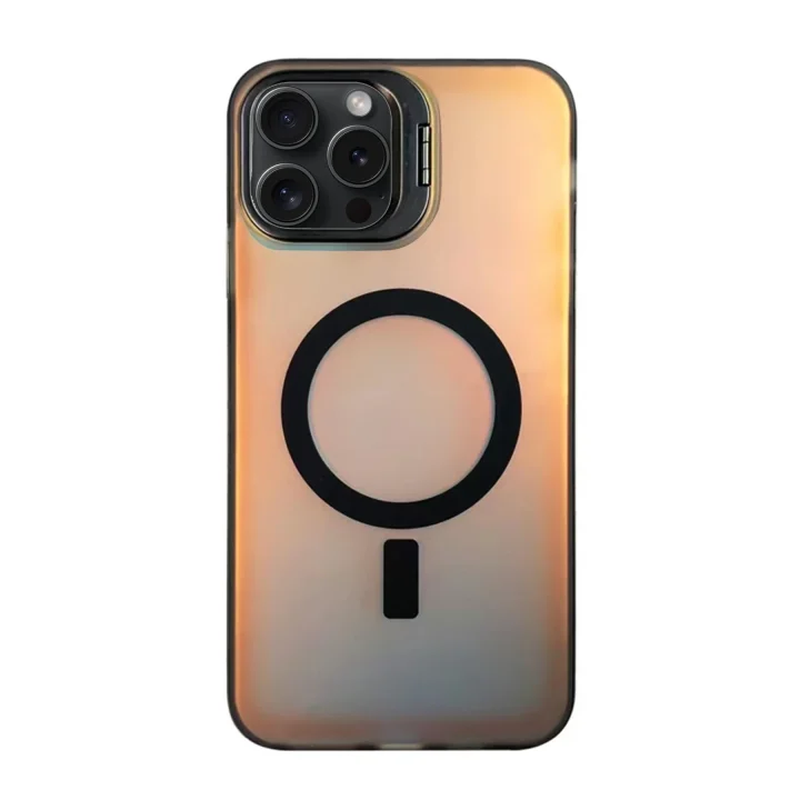 Mey İthalat®   iPhone 15 Pro Max Primera Magsafe Standlı Kapak - Siyah