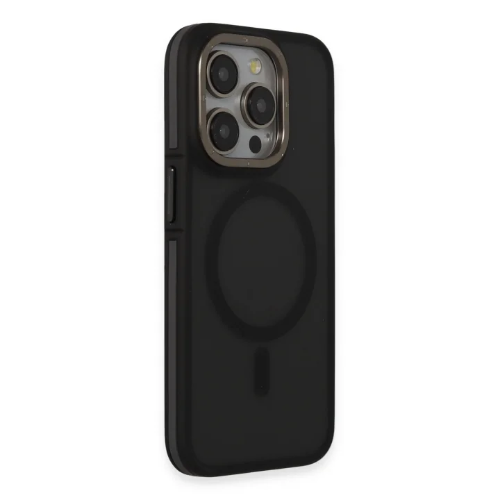 Mey İthalat®   iPhone 15 Pro Max Rocky Magsafe Kapak - Siyah