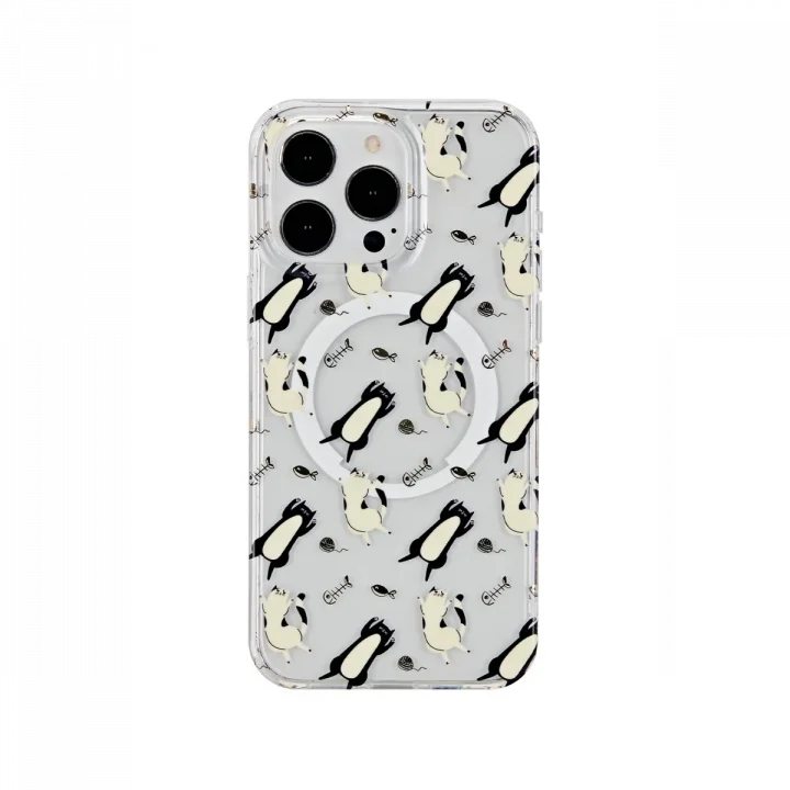 Mey İthalat®  iPhone 15 Pro Max Tanya Magsafe Kapak - Desen 4