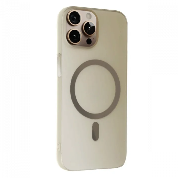 Mey İthalat®  iPhone 15 Pro Max Tuna PC Slim Magsafe Kapak - Titan Gri