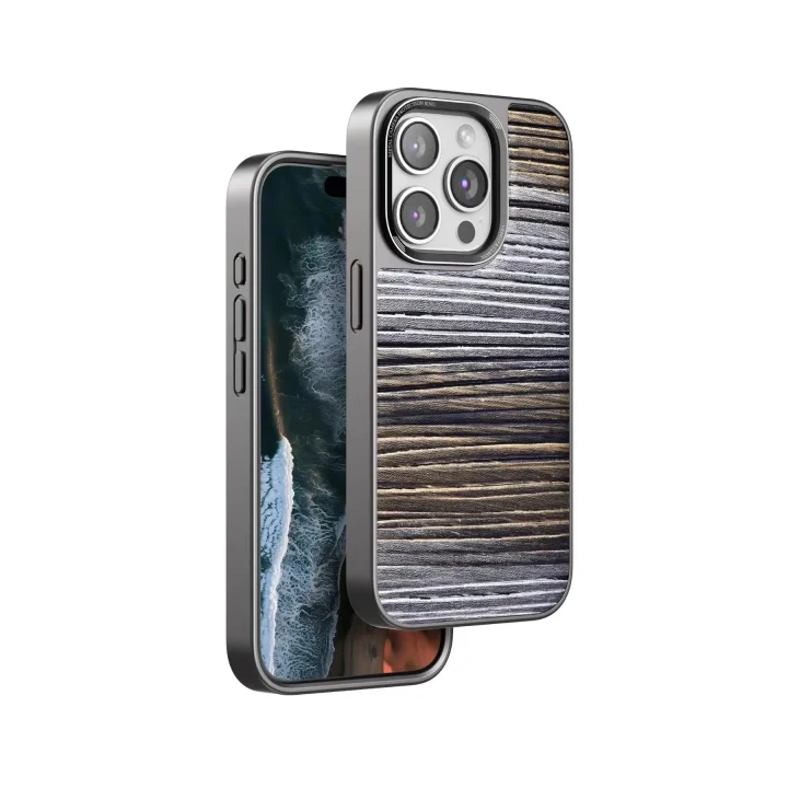 Mey İthalat®  iPhone 15 Pro Wave Kapak - Sarı