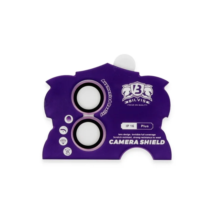 Mey İthalat®  iPhone 16 Bilvis Titan Kamera Lens - Pembe