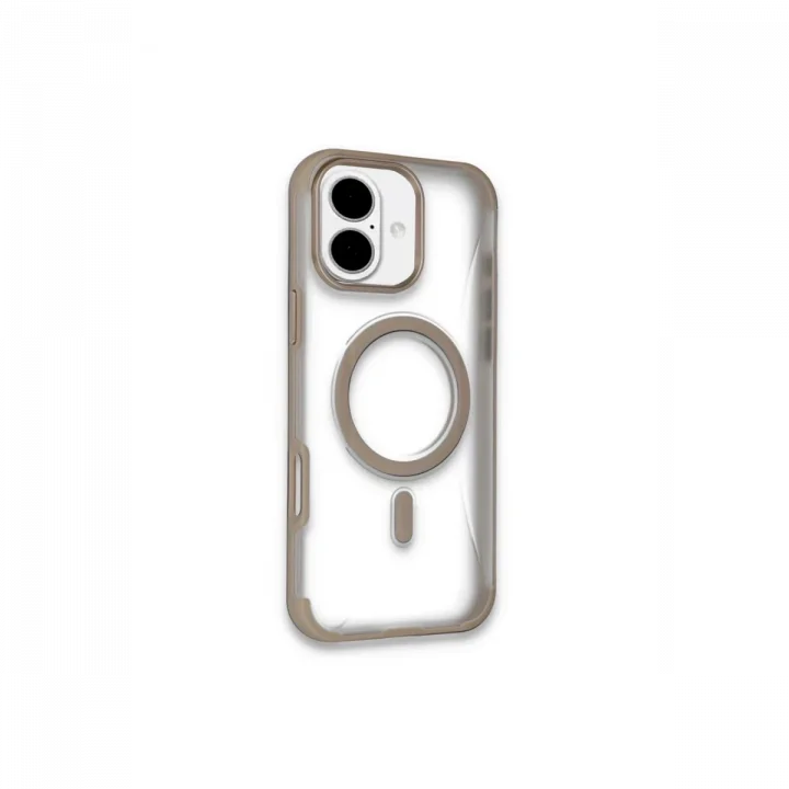Mey İthalat®   iPhone 16 Hilton Magsafe Kapak - Gold