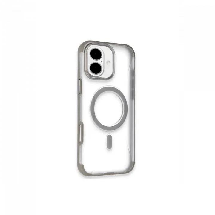 Mey İthalat®   iPhone 16 Hilton Magsafe Kapak - Titan Gri