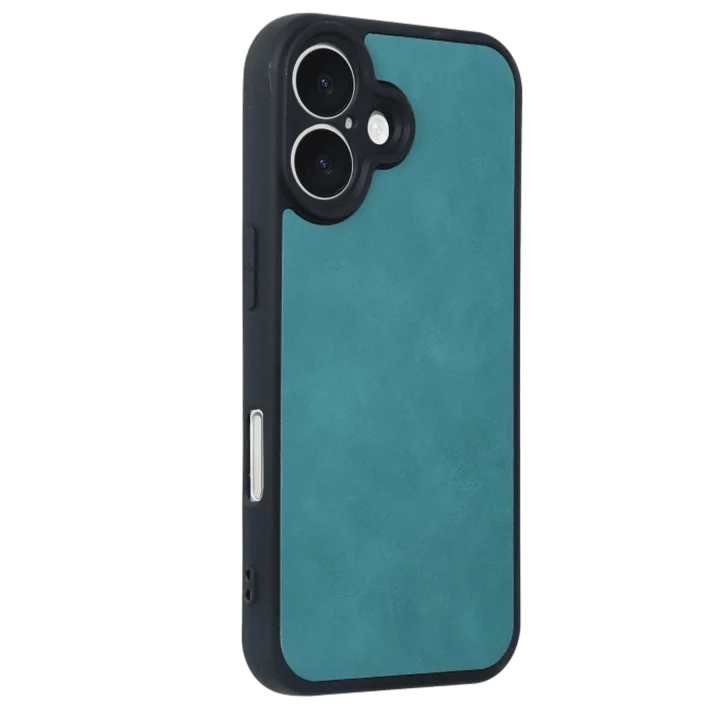 Mey İthalat®  iPhone 16 Kılıf Aras Deri Kapak - Açık Yeşil