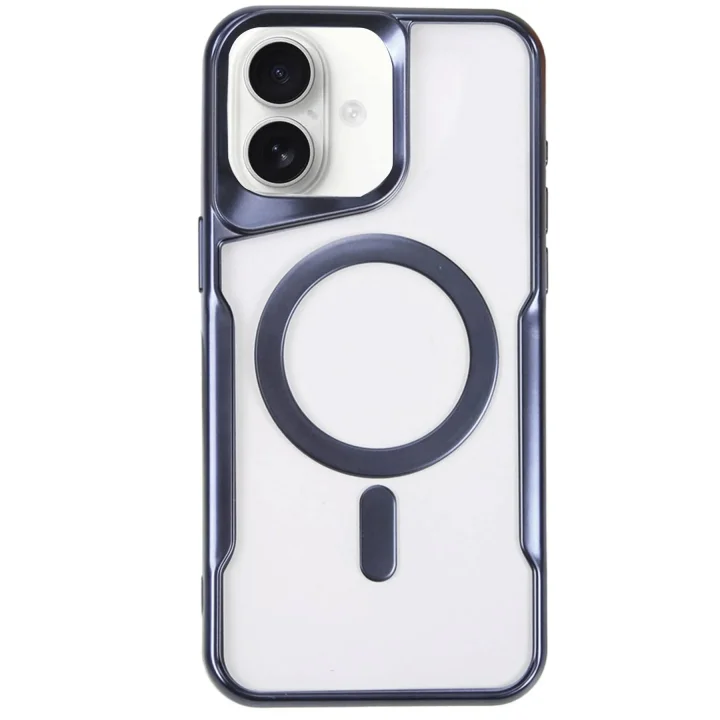 Mey İthalat®   iPhone 16 Kılıf Boyi Magsafe Silikon Kapak - Lacivert