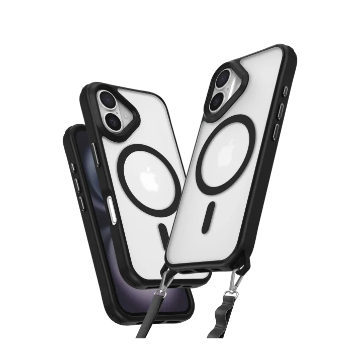 Mey İthalat®  iPhone 16 Kılıf Enka Magsafe Silikon Kılıf - Siyah