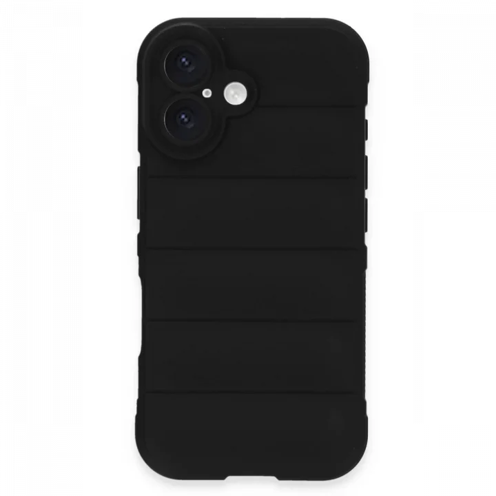 Mey İthalat®   iPhone 16 Kılıf Optimum Silikon - Siyah