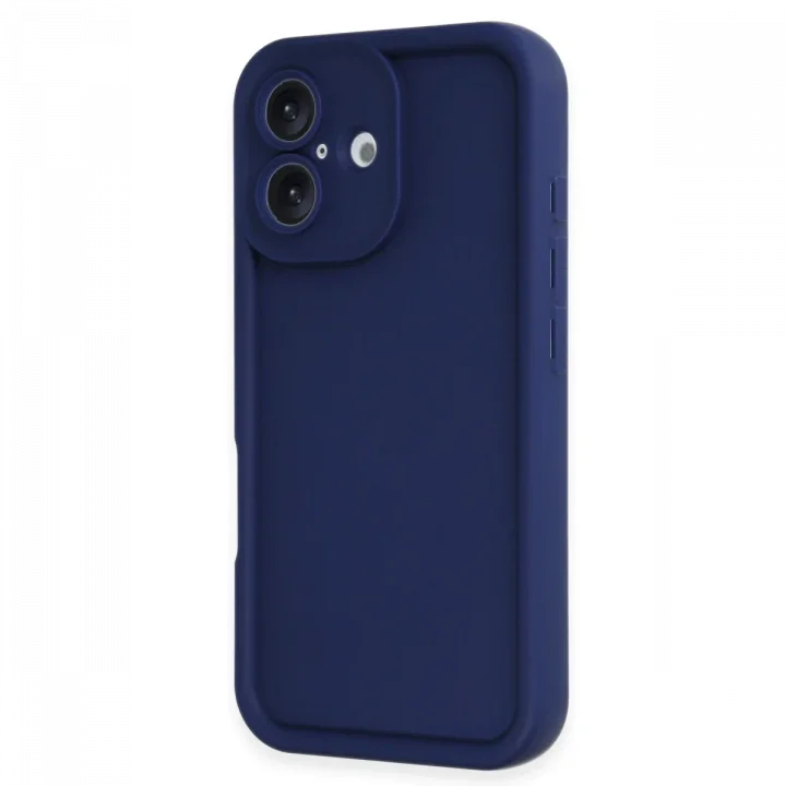 Mey İthalat®   iPhone 16 Kılıf Viera Silikon - Lacivert