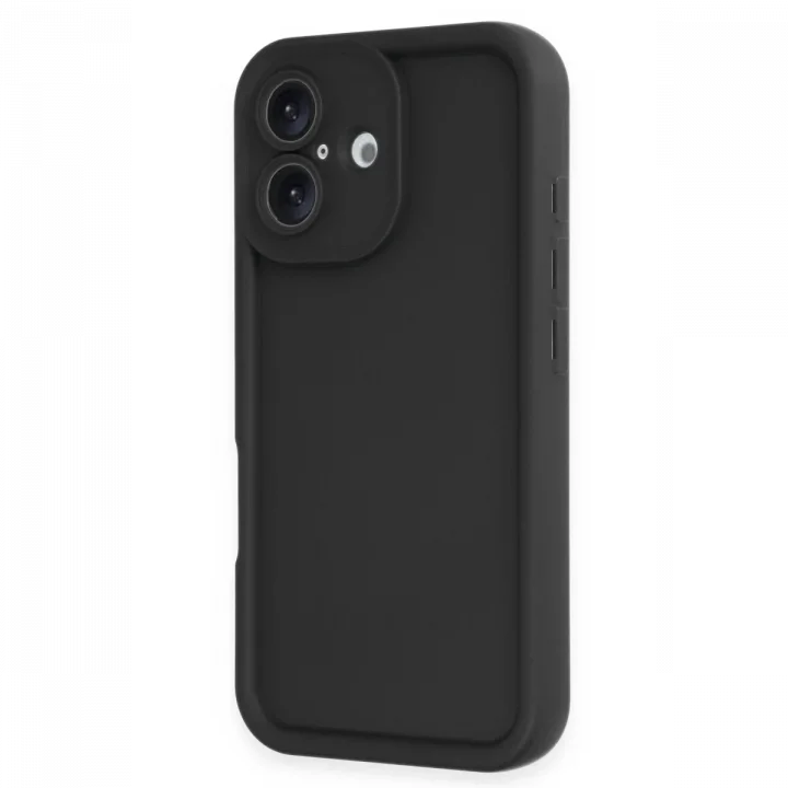 Mey İthalat®   iPhone 16 Kılıf Viera Silikon - Siyah