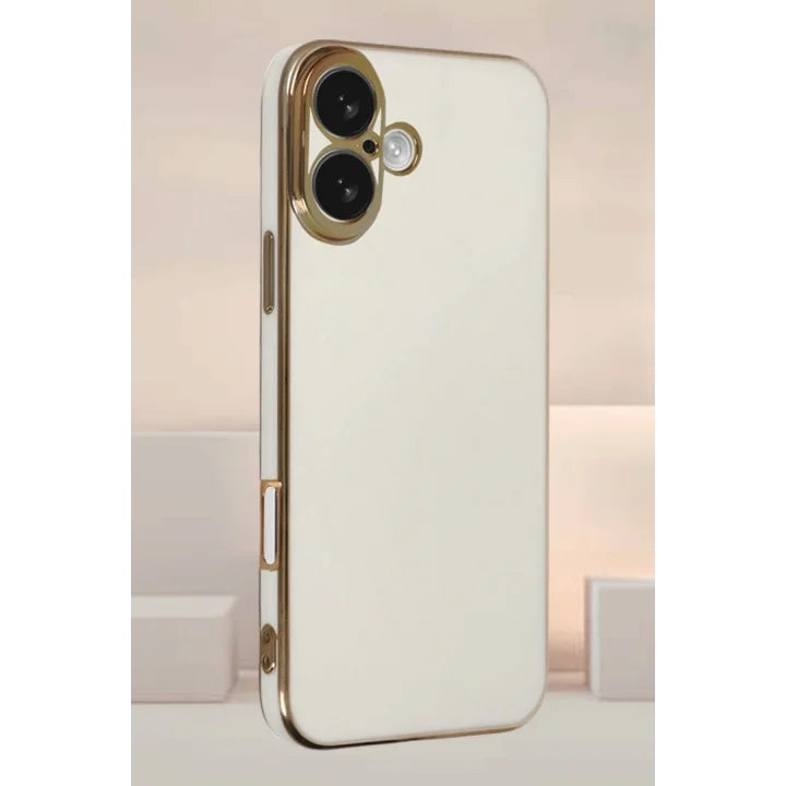 Mey İthalat®   iPhone 16 Kılıf Volet Silikon - Siyah