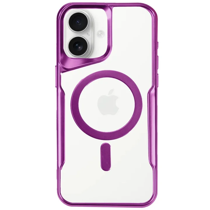 Mey İthalat®   iPhone 16 Plus Kılıf Boyi Magsafe Silikon Kapak - Pembe