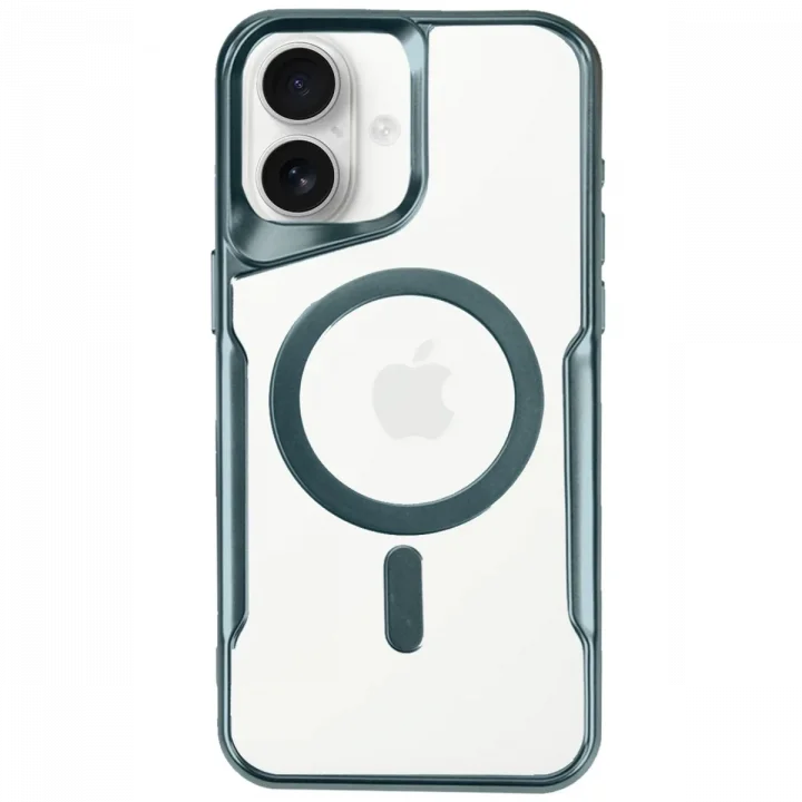 Mey İthalat®   iPhone 16 Plus Kılıf Boyi Magsafe Silikon Kapak - Turkuaz