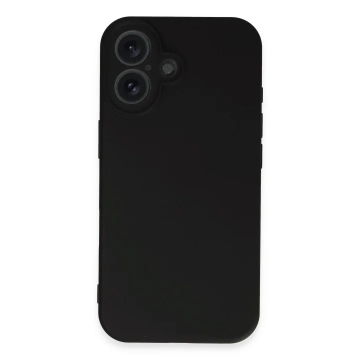 Mey İthalat®   iPhone 16 Plus Kılıf First Silikon - Siyah