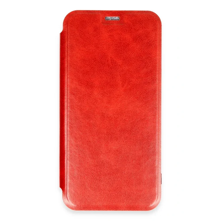 Mey İthalat®   iPhone 16 Plus Kılıf Flip Cover - Kırmızı