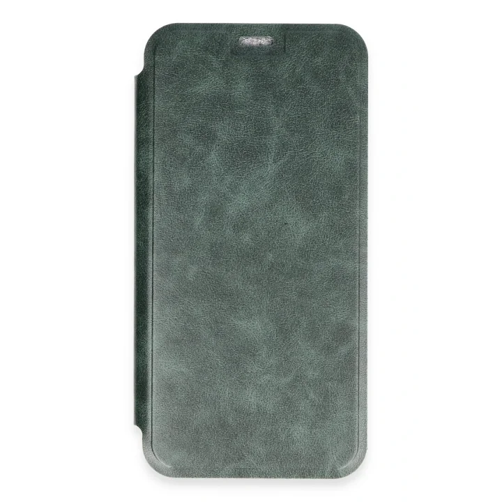 Mey İthalat®   iPhone 16 Plus Kılıf Flip Cover - Koyu Yeşil