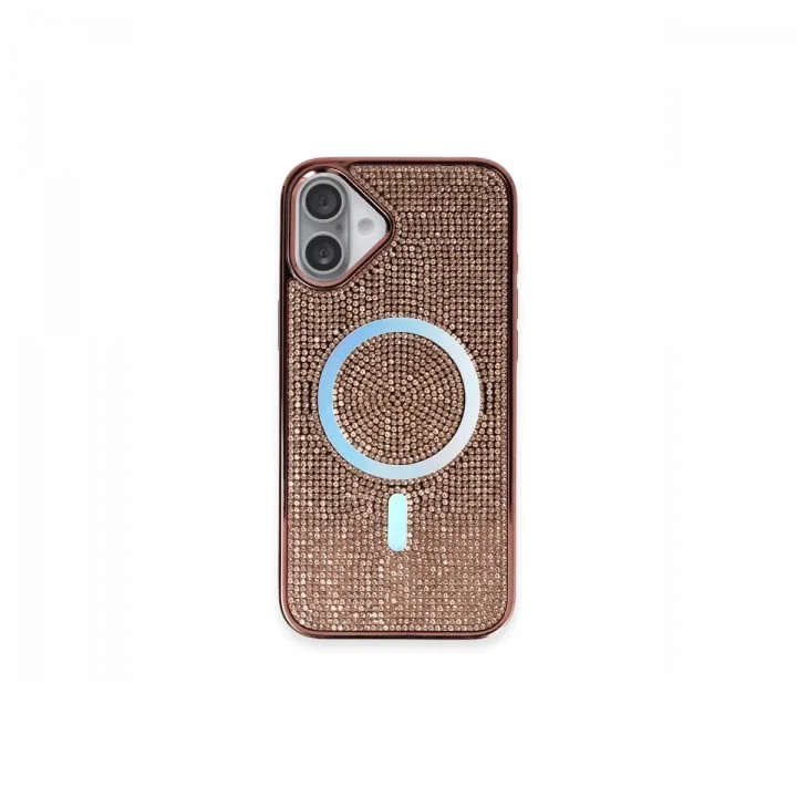 Mey İthalat®  iPhone 16 Plus Kılıf Helen Magsafe Kapak - Pembe