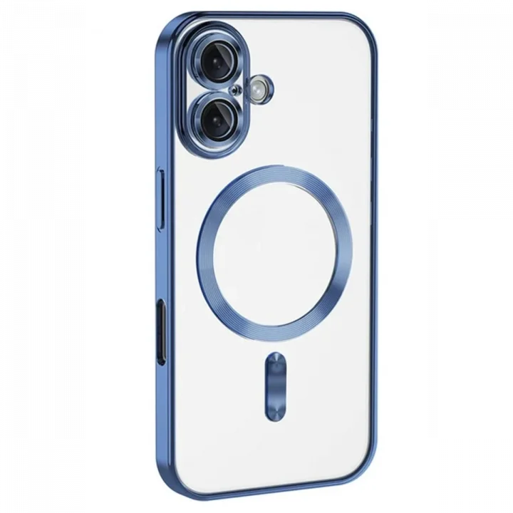 Mey İthalat®   iPhone 16 Plus Kılıf Kross Magneticsafe Kapak - Mavi