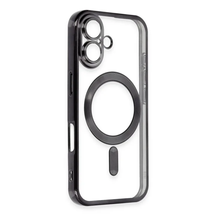 Mey İthalat®   iPhone 16 Plus Kılıf Kross Magneticsafe Kapak - Siyah