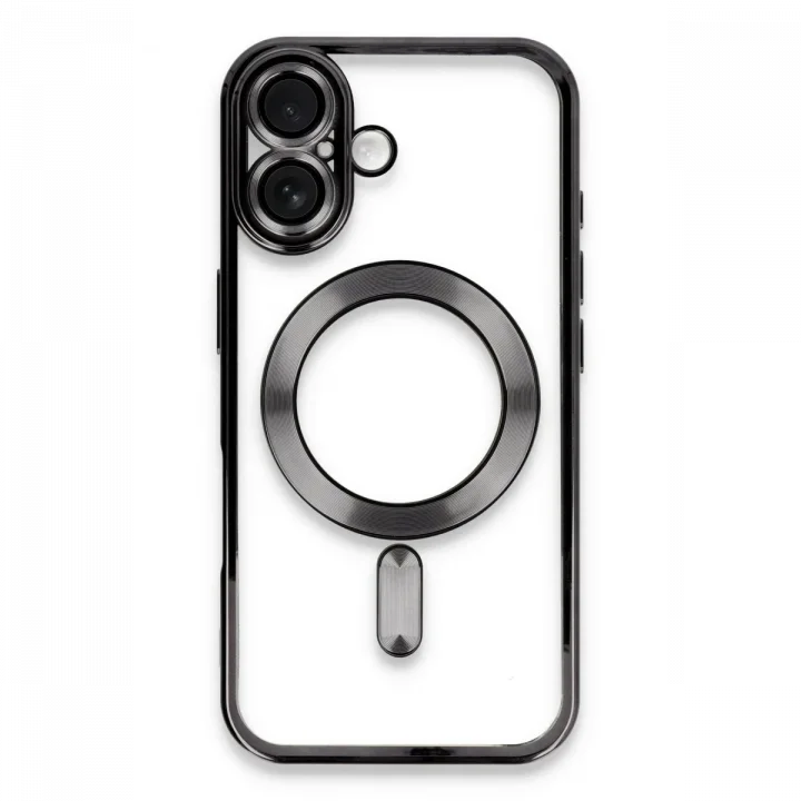 Mey İthalat®   iPhone 16 Plus Kılıf Kross Magneticsafe Kapak - Siyah