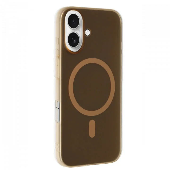 Mey İthalat®  iPhone 16 Plus Tuna PC Slim Magsafe Kapak - Desert