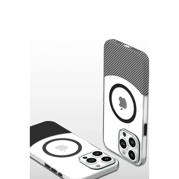 Mey İthalat®  iPhone 16 Pro Carbon Puzzle Magsafe Kapak - Desert