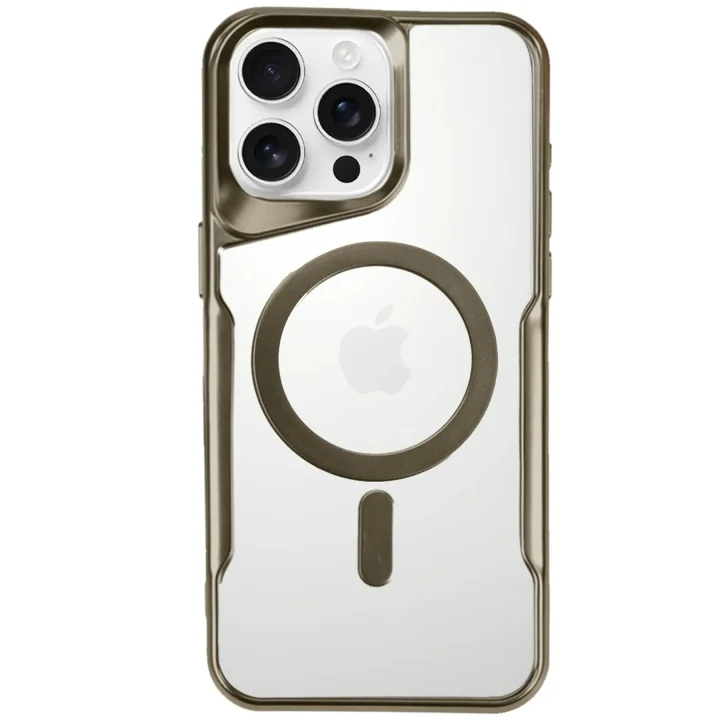 Mey İthalat®   iPhone 16 Pro Kılıf Boyi Magsafe Silikon Kapak - Desert